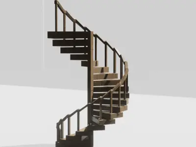 Spiral Staircase 3D model 3D model