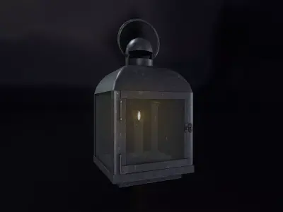 Medieval Lantern 01 Low-poly 3D model