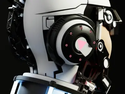 Sci-fi Character Cyborg 002 3D model