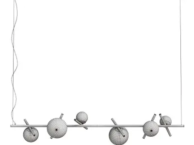 Lamaptron KIRAN LONG pendant light 3D model