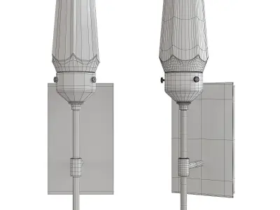 Luma Wall Sconce Low-poly 3D model