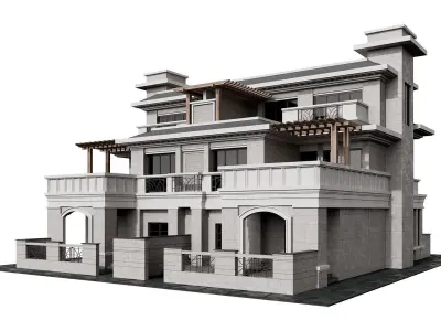 Villa Block 01 3D model