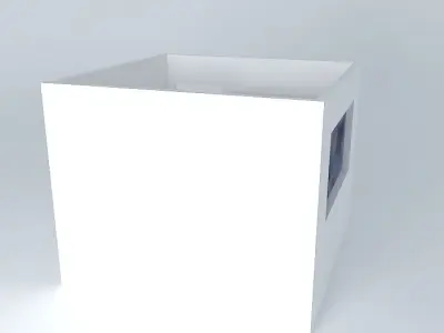 gisellyorkut cube with window Free 3D model