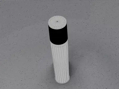 Low-Poly Basic Light Column 18 - Street Light Set-9 Low-poly 3D model