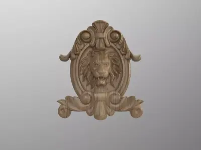 Lion head  3D model
