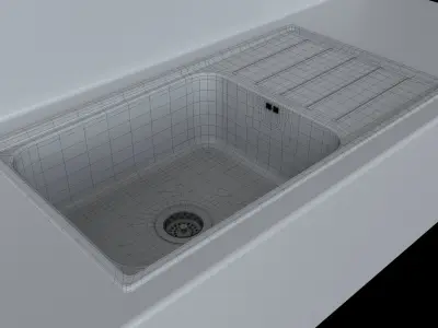VATTUDALEN sink Ikea 86x47cm 3D model