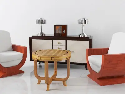 Archmodels vol 142 - high quality art deco furniture 3D model