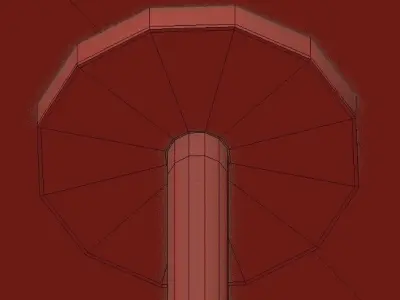 BOLERO AMBER CHANDELIER  3D model