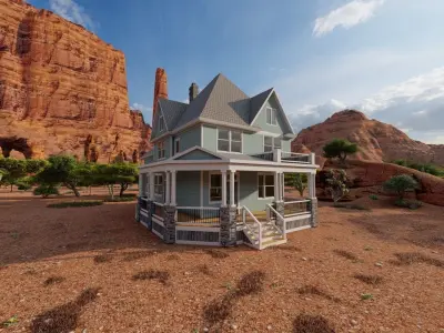 old house-Old Abandoned House 3D model