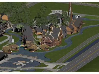 community center 3D model
