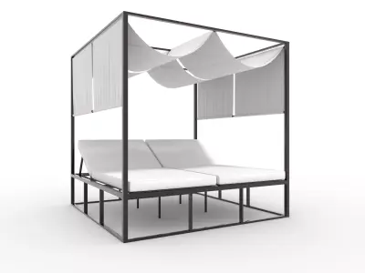 Poolside Cabana 01 3D model