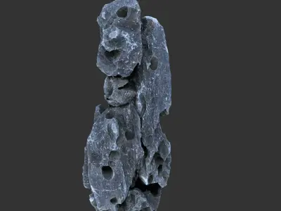 8 Low Poly Erosion Rocks - 231126 Low-poly 3D model