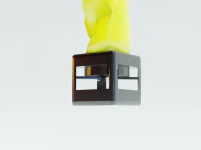 Skydancer air dancer wacky waving inflatable tube man animation 3D model