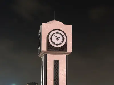 Clock of Homs Homs Syria The new Clock Square  3D model