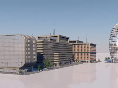 buildings pack 3D model