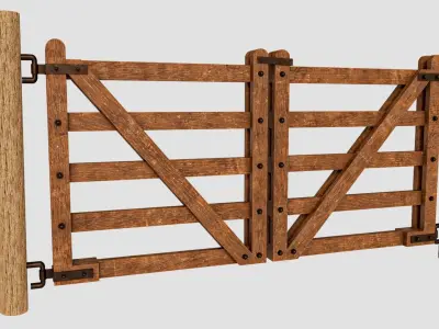 farm gate 3D model