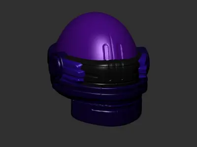 helmet high poly sculpt 3d printable ver 7 3D model 3D model