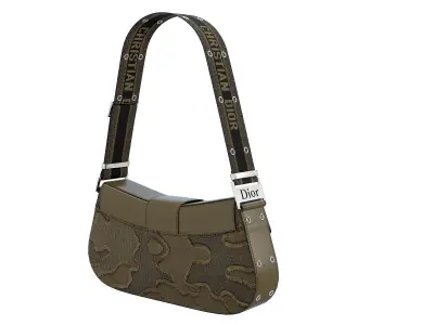 Dior Street Chic Bag Khaki Print 3D model