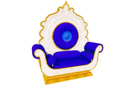 indian chair decorative 3D model