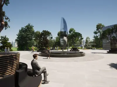 Art Object - Levitating Landmark 3D Model - Twinmotion 3D model