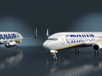  Ryanair Boeing 737-900 with Cabin and Doors Rigged 