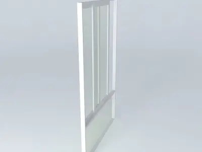 Aluminum window Free 3D model