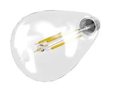 filament led light bulb 3D model