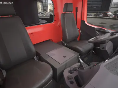  Mobile Concrete Pump Truck Red 