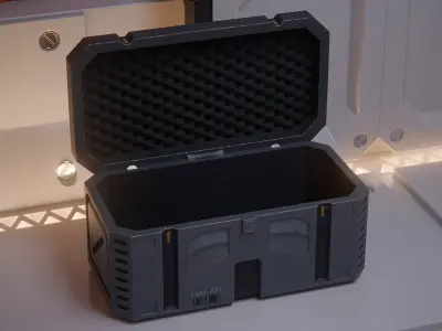 Scifi-Crate 3D model