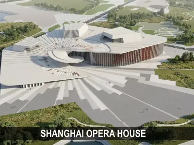 Shanghai Opera House 3D model