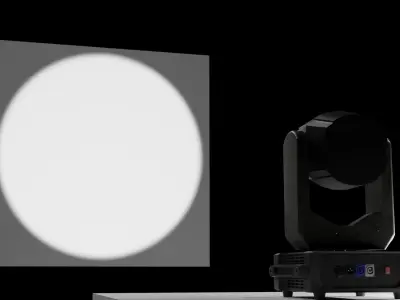 Lighting stadium-stage 3D model