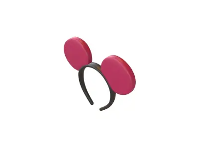 Mouse Hairband v1 002 Low-poly 3D model