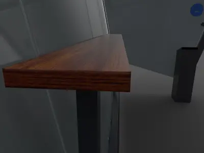 Smoking shelter Low-poly 3D model