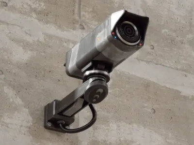 Sci-fi Security Camera PBR Low-poly 3D model