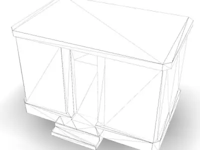 Small building 1 Low-poly 3D model