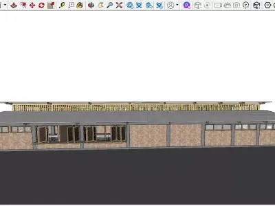 Semi-Industrial Rural Kitchen - 3D Model and DWG 3D model