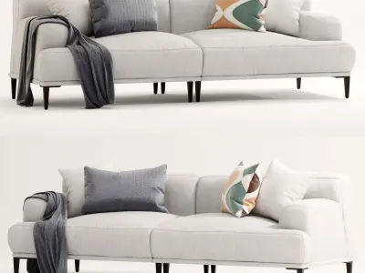 Abisko quartz sofa-High poly 3D model