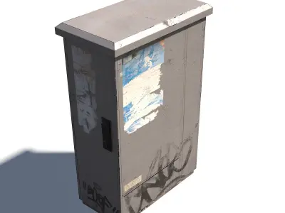 Electric Box PBR Low-poly 3D model