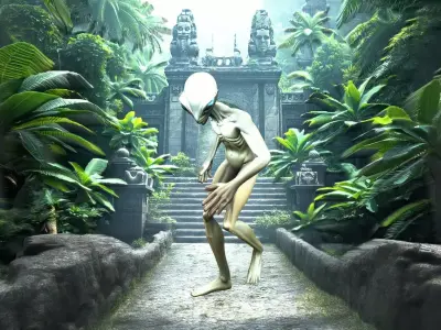 Chameleon Spy Slim Color Changing Character Low-poly 3D model