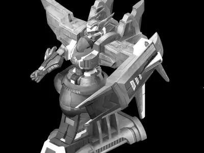 Future World - Mechanical Statue 03 3D model