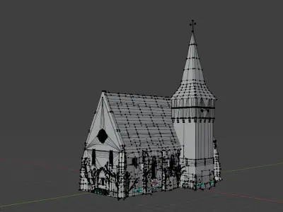 Late Medieval Church Free 3D model