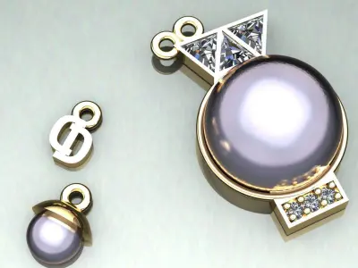 Aquarius pendant 3D print model