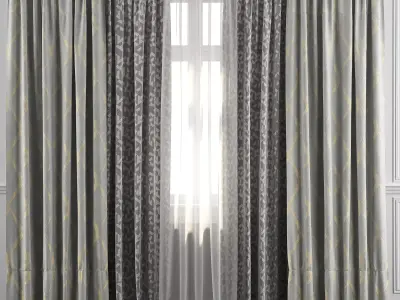 Curtain Set 38 3D model