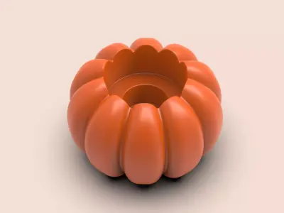 Pumpkin Candle Holder  Halloween Decor 3D print model