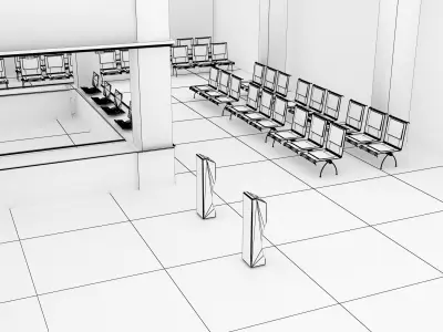 Hospital Entrance Floor 3D model