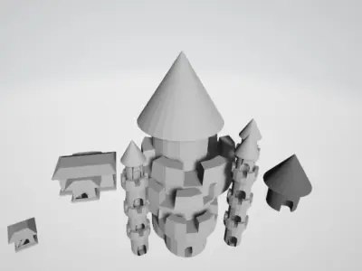 istana menara 3D model