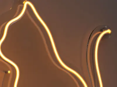 Cat 2 - Neon Sign 3D model