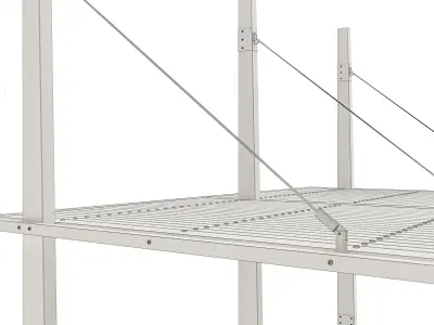 wooden canopy 3D model