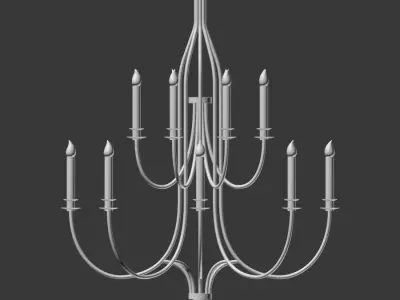 Hammerton Chateau Chandelier 3D model