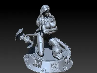 Star Wars Tie Bomber Pin Up Girl 3D print model